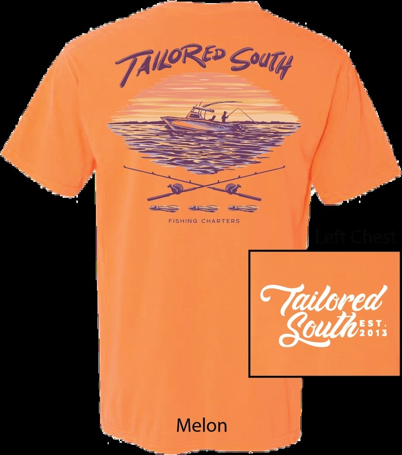 Tailored South Fishing Charter Tee