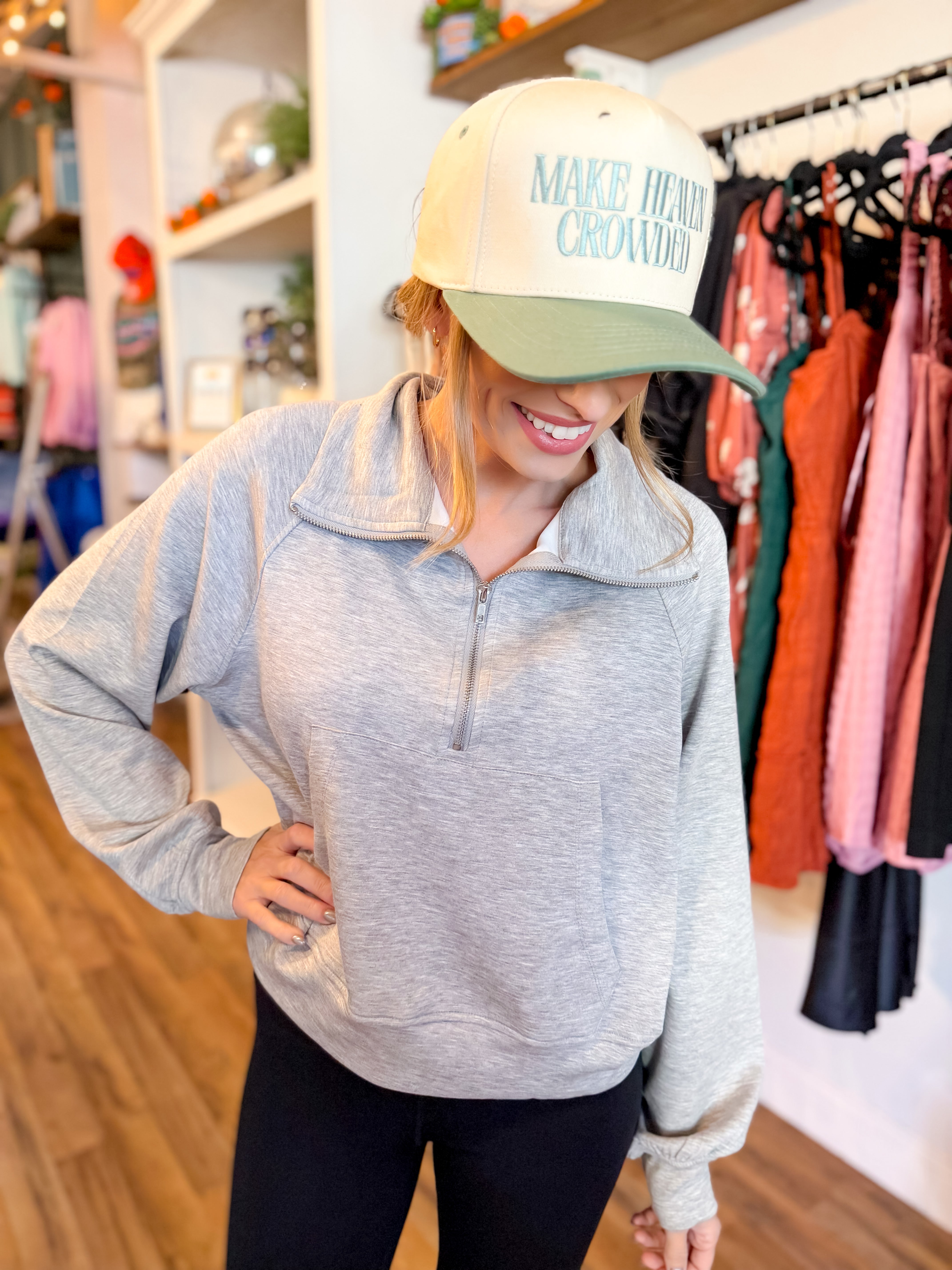 Bria Quarter Zip Sweatshirt