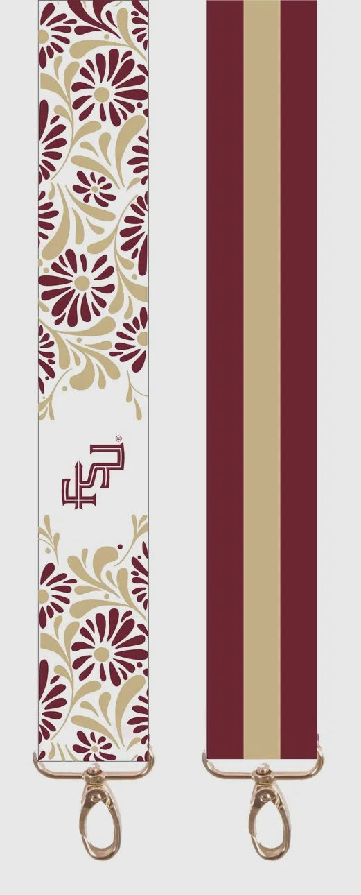 FSU Floral Game Day Guitar Strap