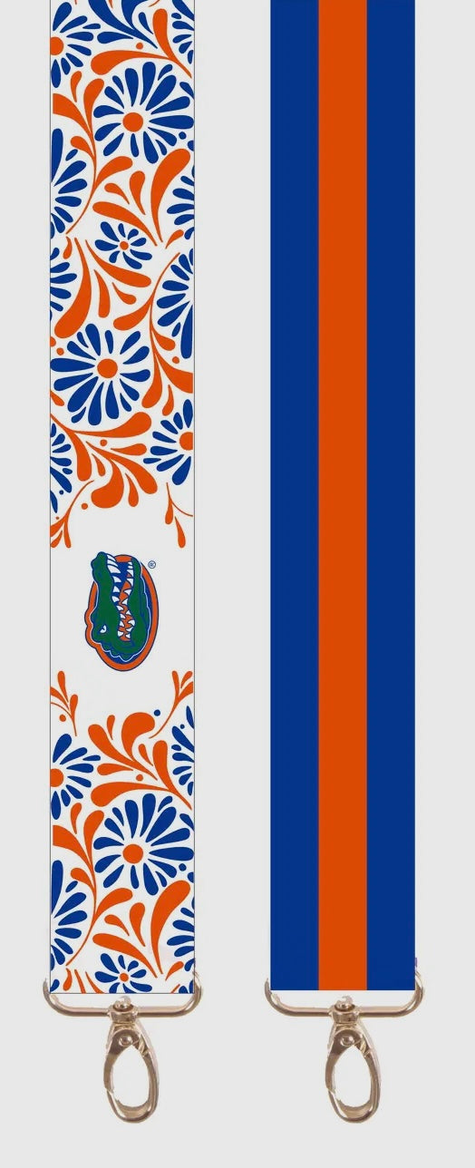 Gators Floral Game Day Guitar Strap
