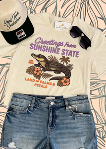 Greetings from Florida Crop Tee