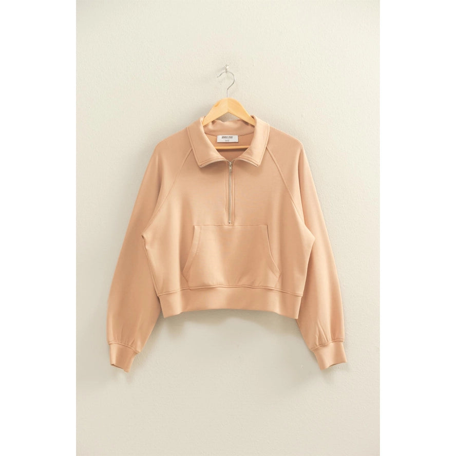 Bria Quarter Zip Sweatshirt